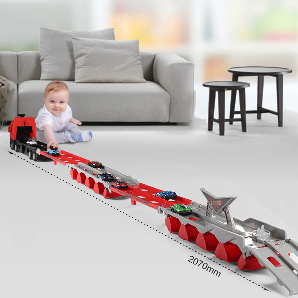 2-in-1 Foldable Truck Race Track - Image 2