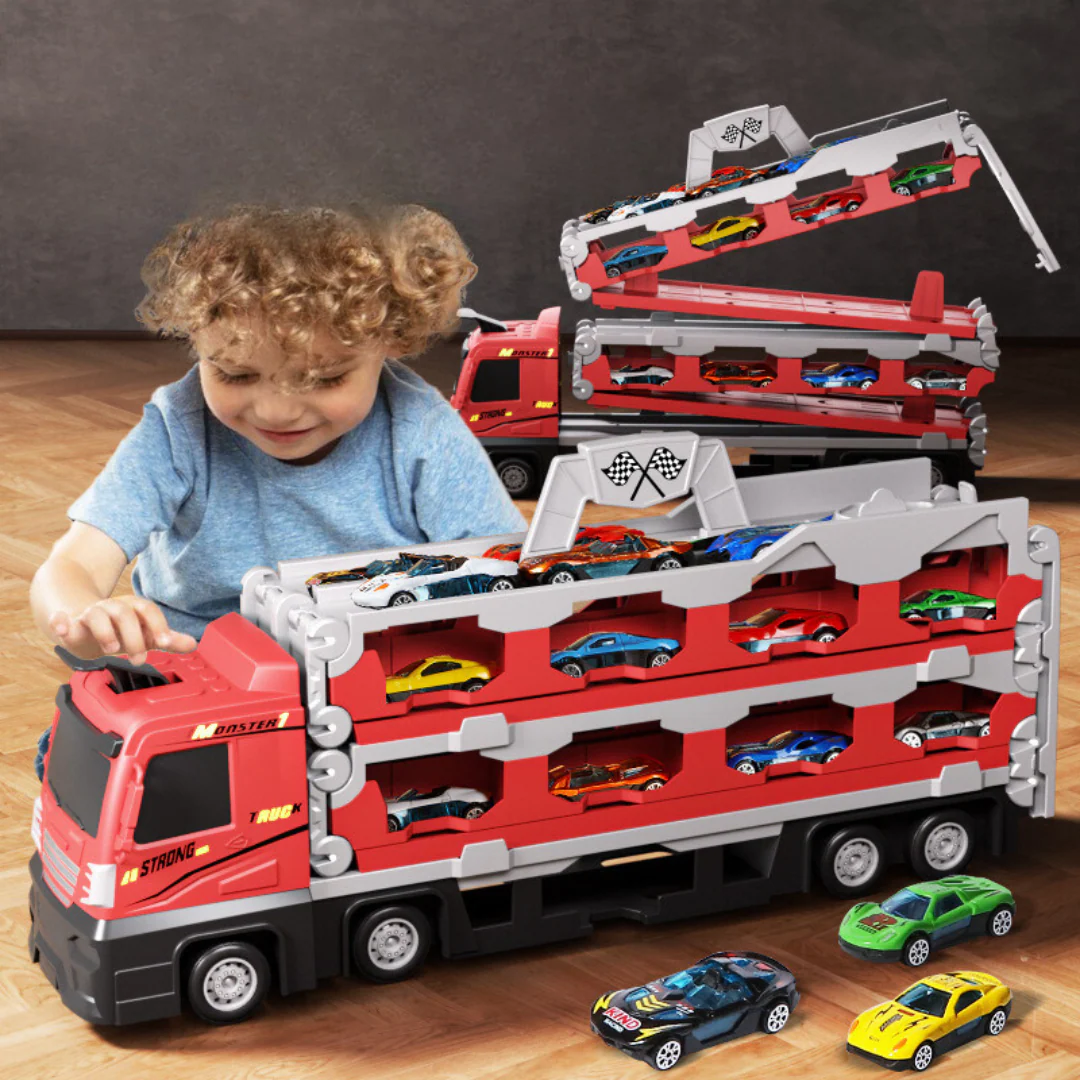2-in-1 Foldable Truck Race Track - Image 5
