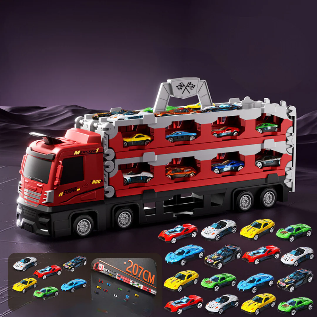 2-in-1 Foldable Truck Race Track - Image 6