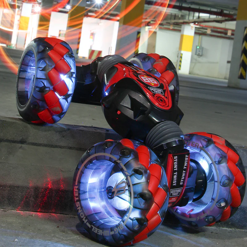 2-in-1 Hand-Controlled Stunt Car with Additional Remote Control - Image 2