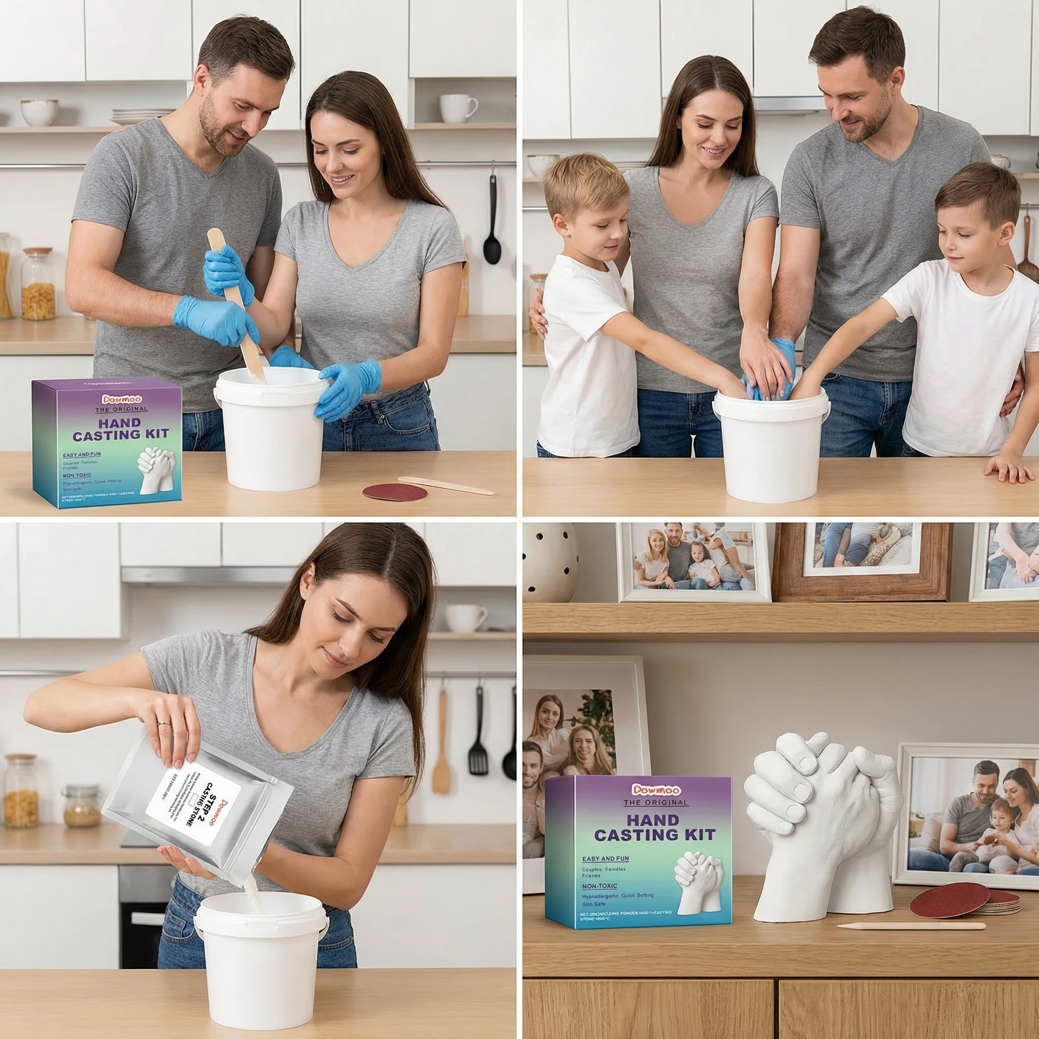 3D Hand Casting Kit for Families & Couples – Family Keepsake Set - Image 4