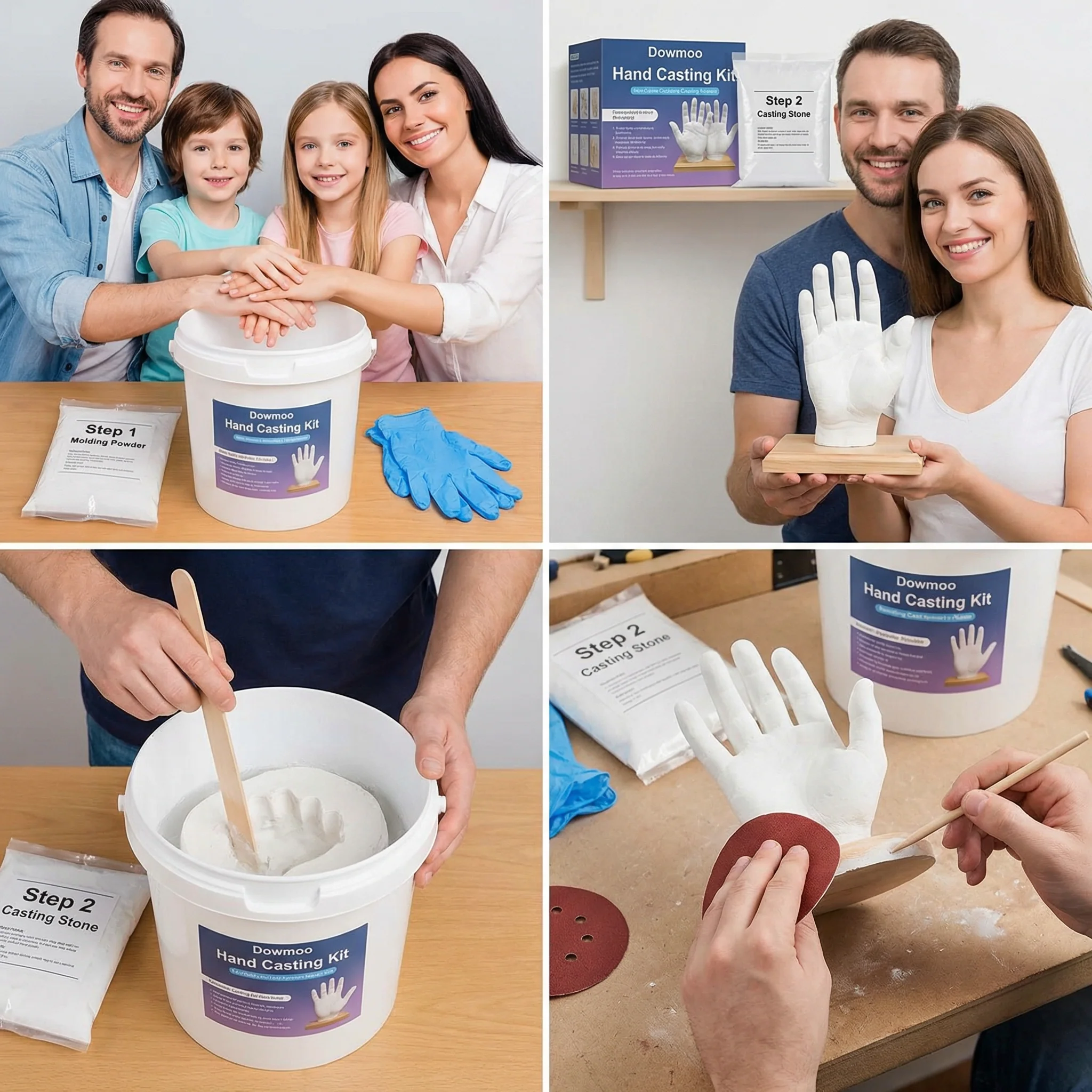 3D Hand Casting Kit for Families & Couples – Family Keepsake Set - Image 5