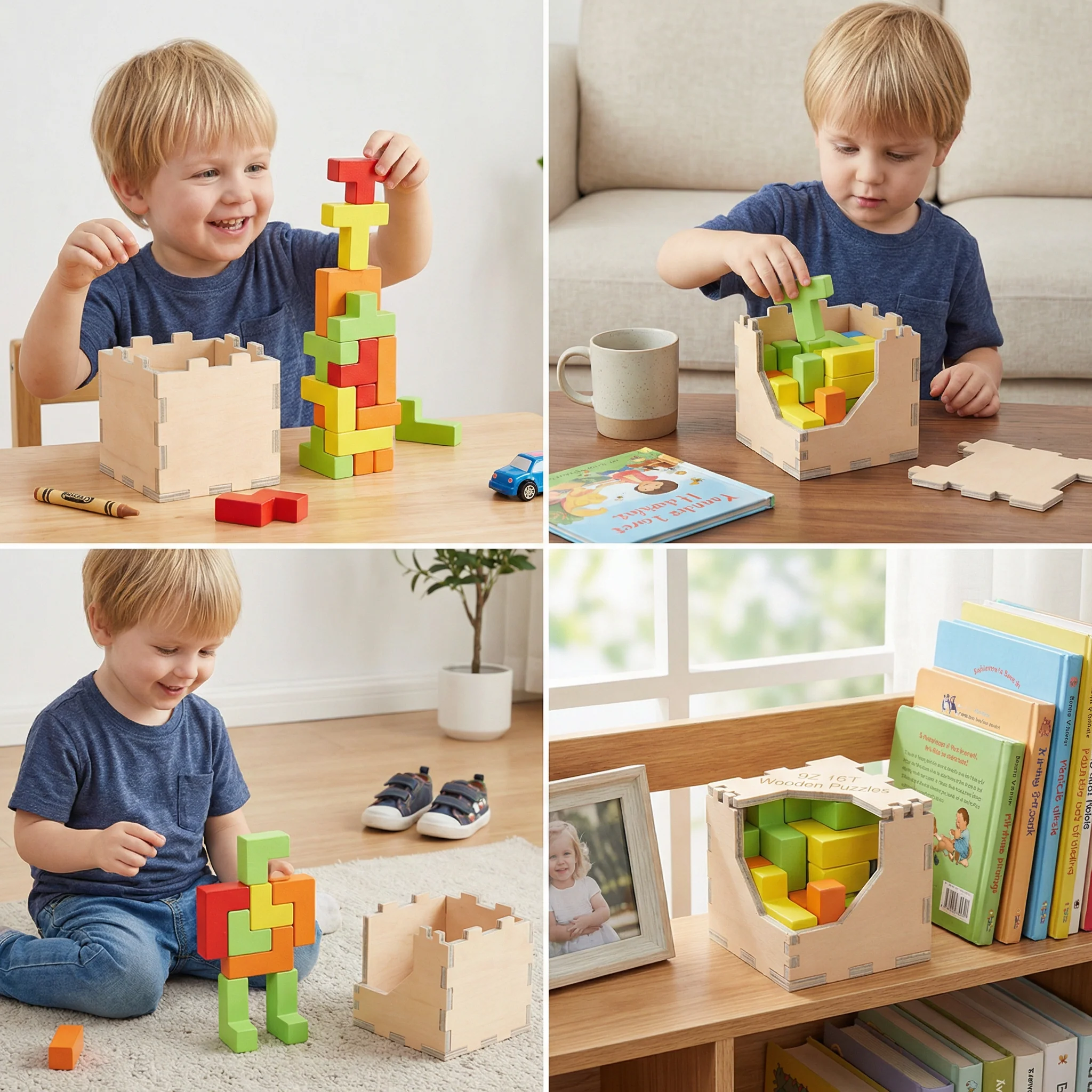 3D Wooden Logic Puzzle & Shape Challenge - Image 4
