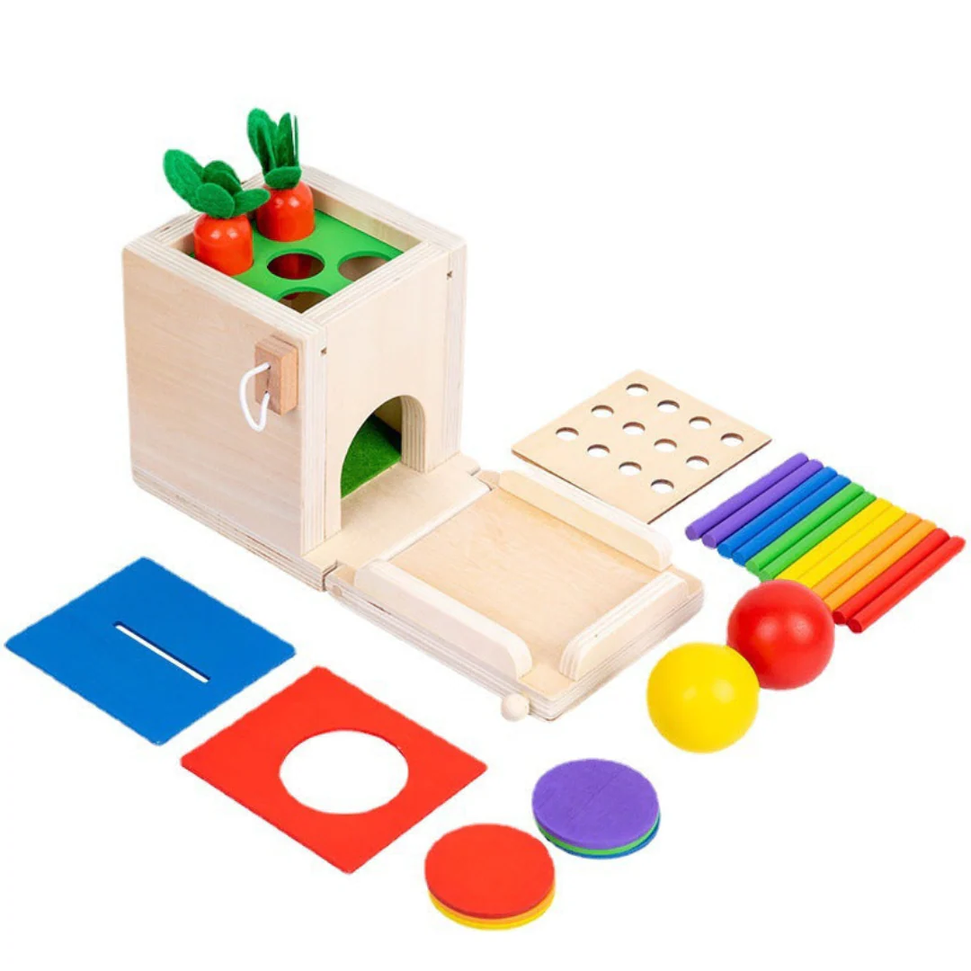 5in1 Montessori Learning Toy Set Made of Wood - Image 4