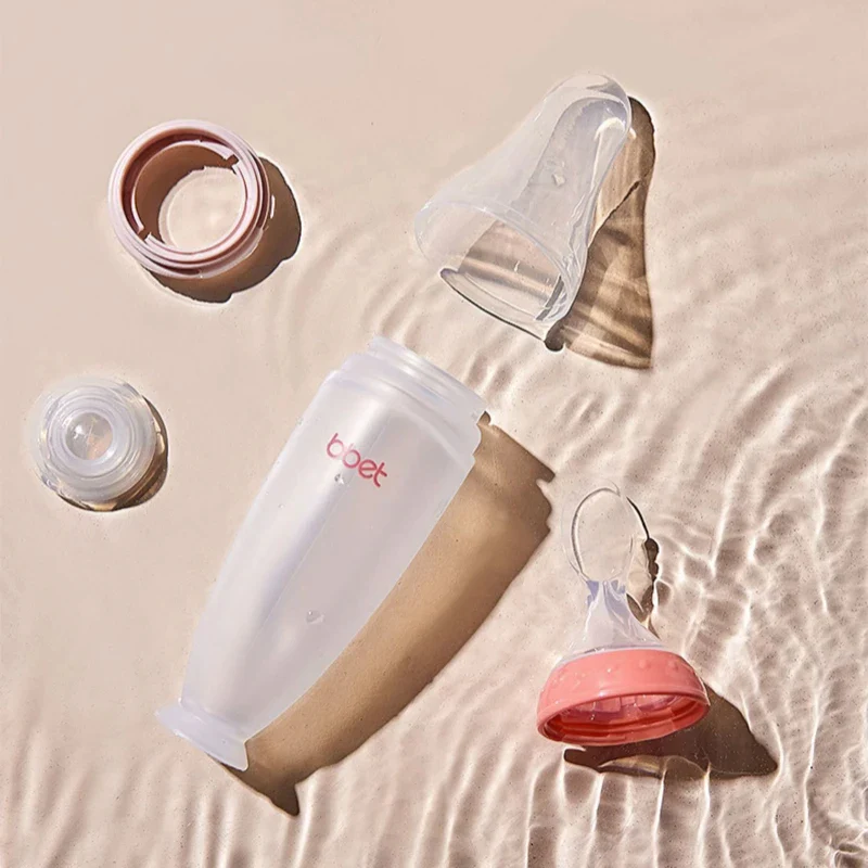 Baby Feeding Bottle with Spoon - Image 4