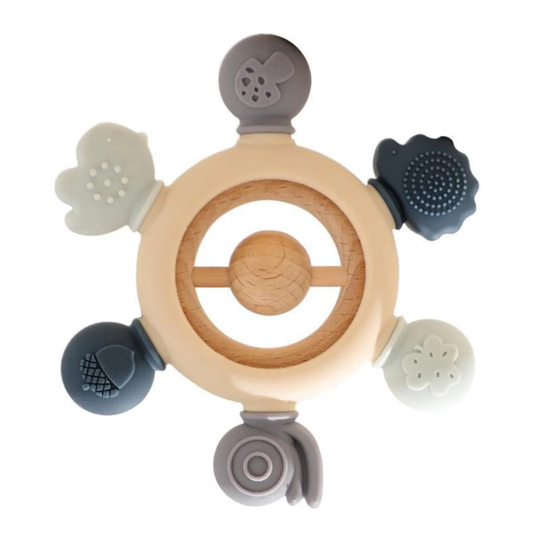 Baby Teething Toy Made of Wood and Silicone - Image 13