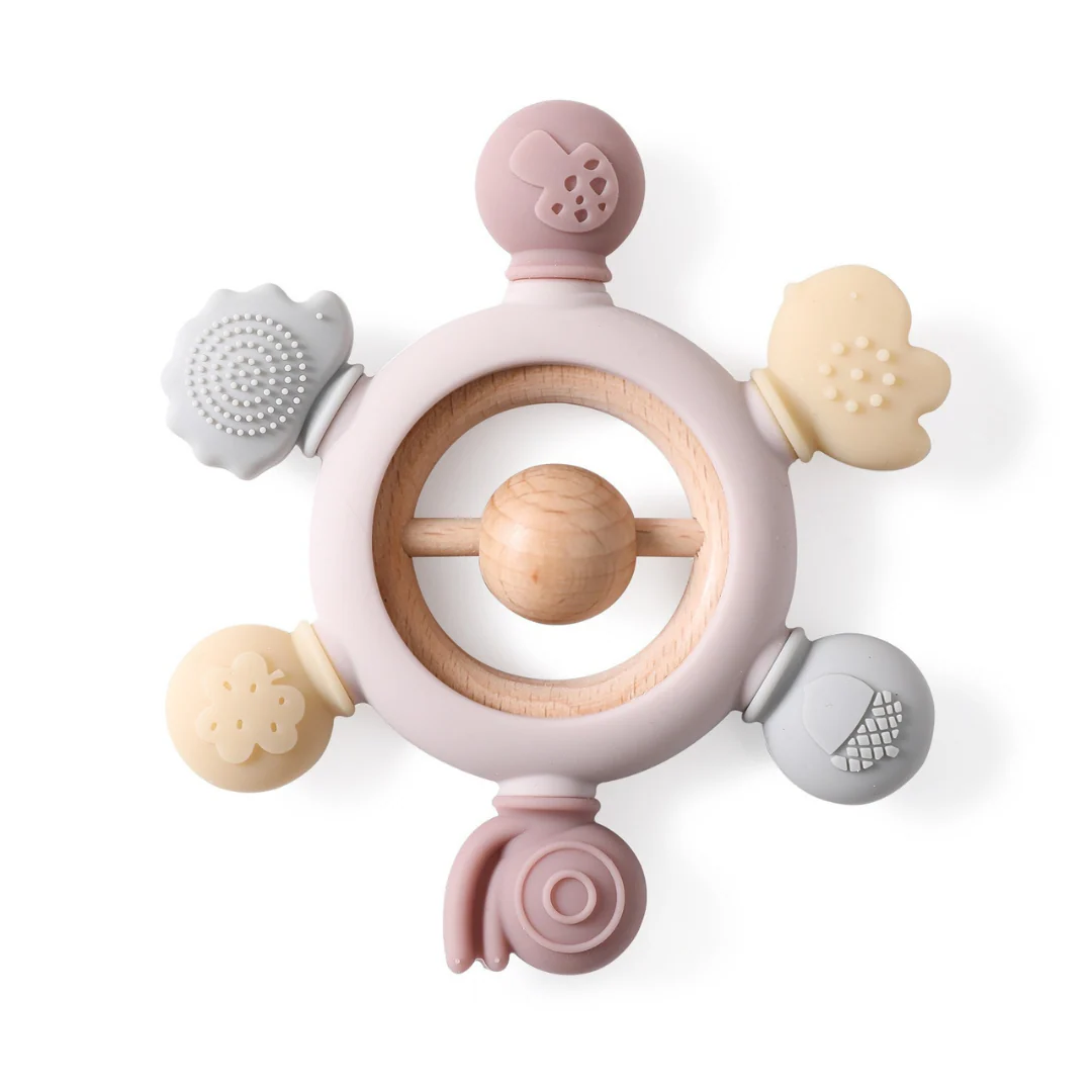 Baby Teething Toy Made of Wood and Silicone - Image 14