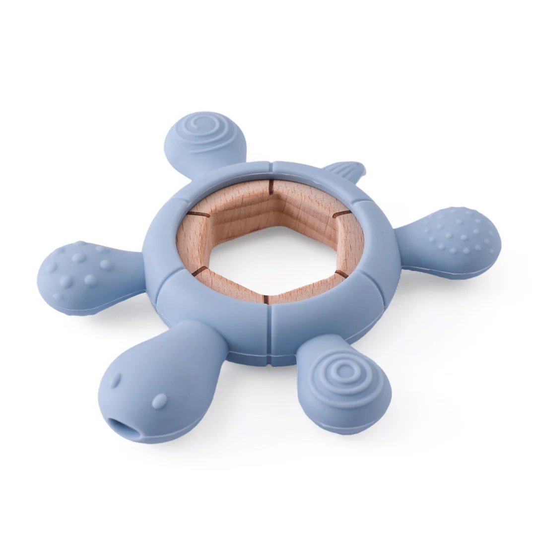 Baby Teething Toy Made of Wood and Silicone - Image 6