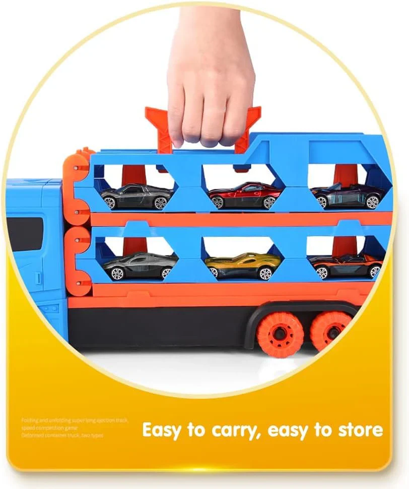Car Play Truck with Foldable Catapult Race Track - Image 6