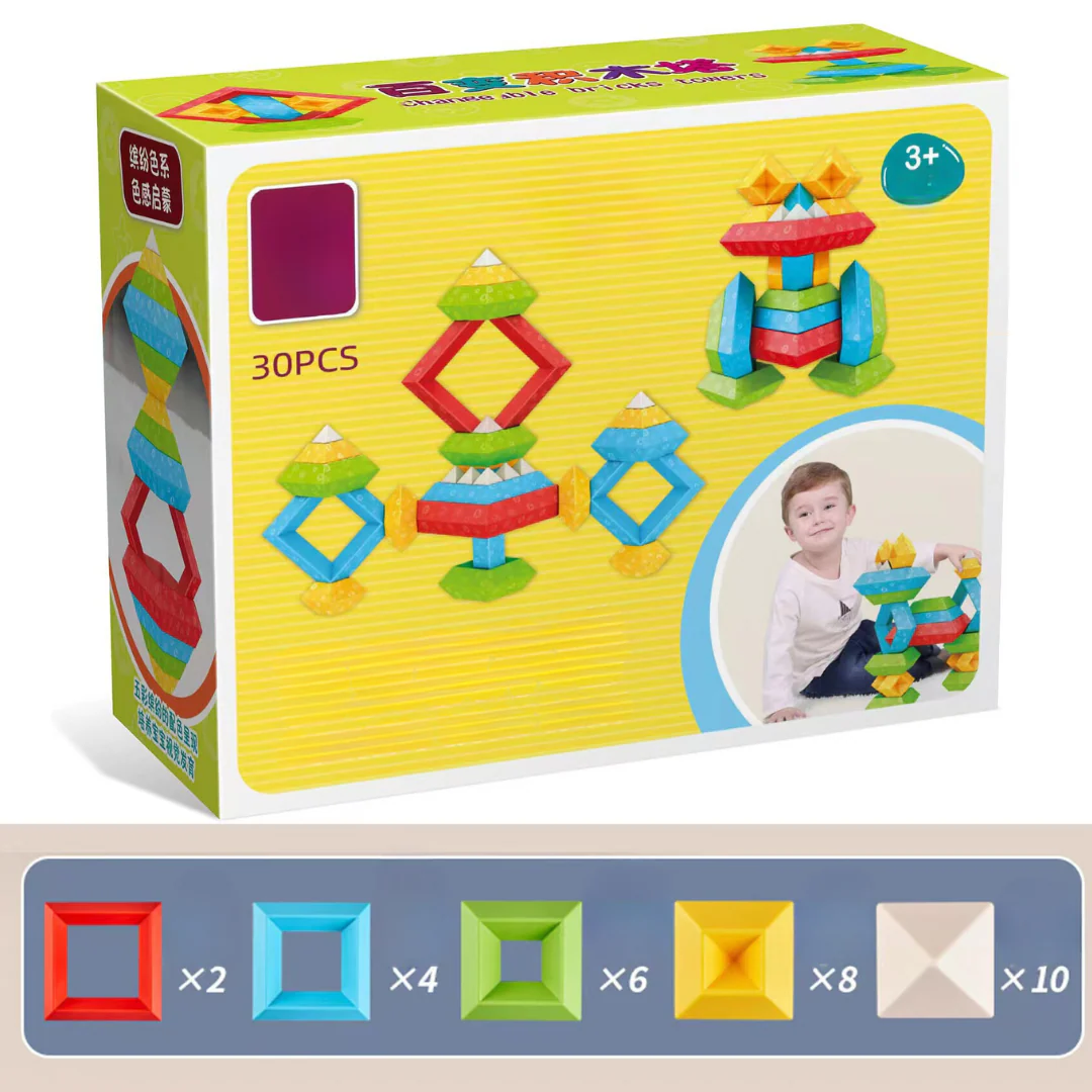 Child-Friendly Montessori Stacking Stones - Image 5