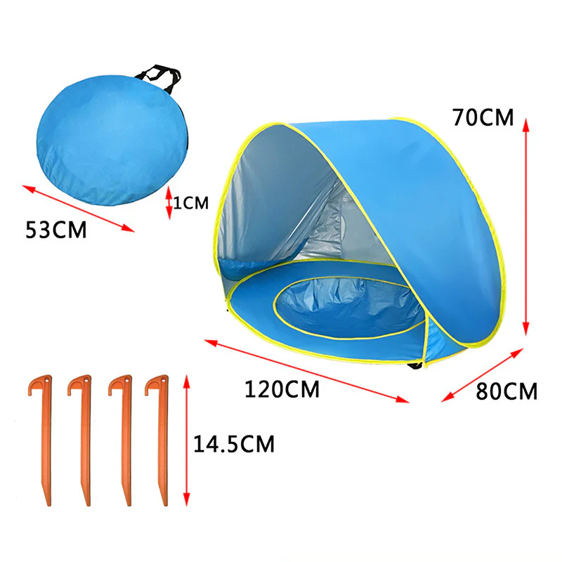 Children Beach Tent with Pool - Image 3
