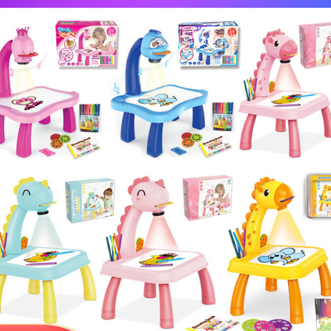 Creative Drawing Desk with Projector - Image 2