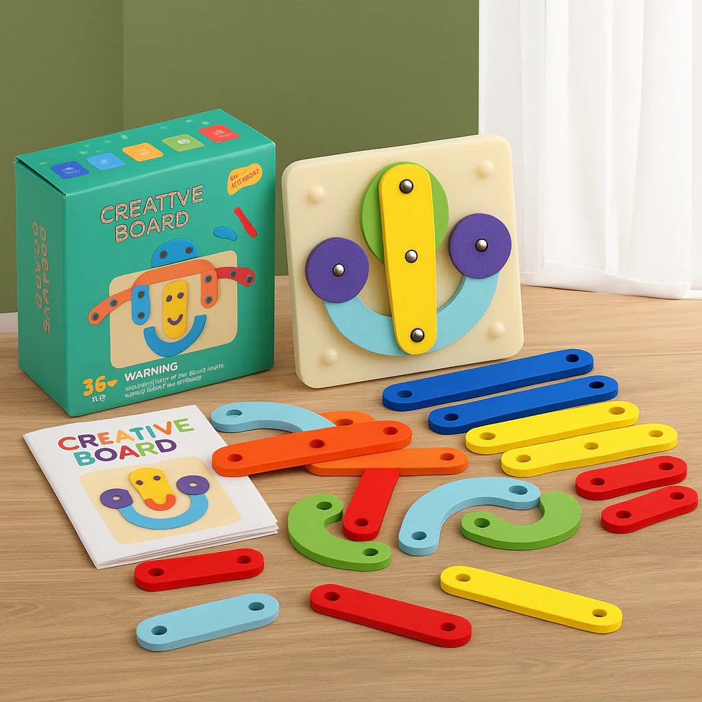 Creative Letters Numbers and Shapes Learning Board - Image 3
