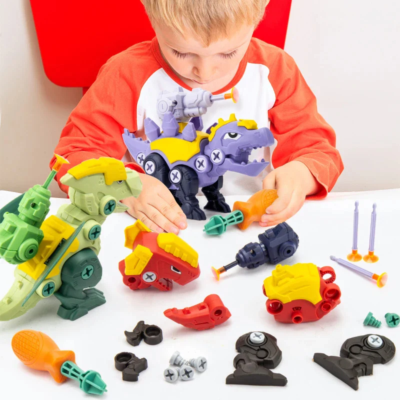 Dinosaur Screw Set with Suction Cup Cannon - Image 2