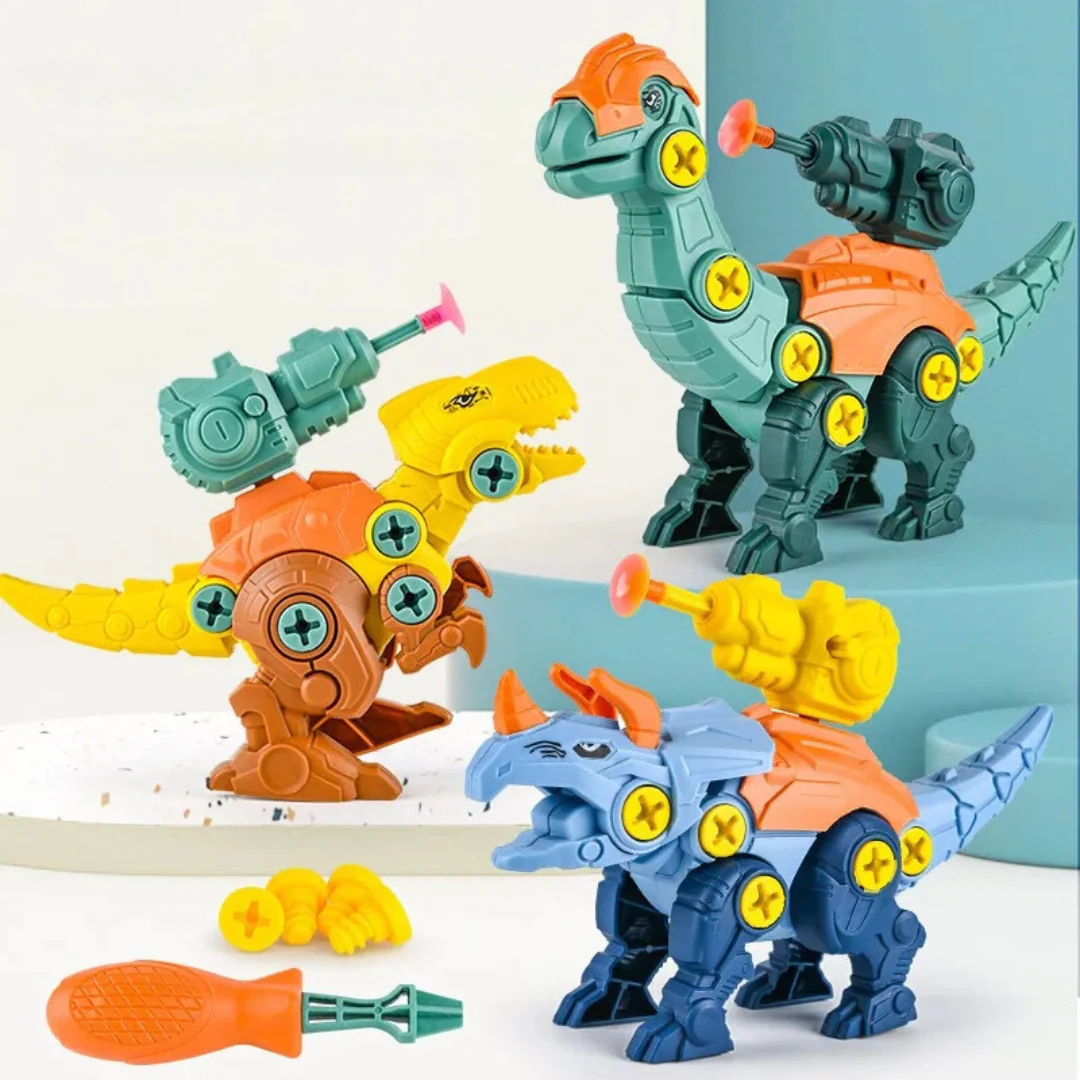Dinosaur Screw Set with Suction Cup Cannon - Image 4