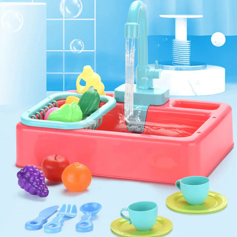 Dishwashing Sink Toy with Running Water - Image 5
