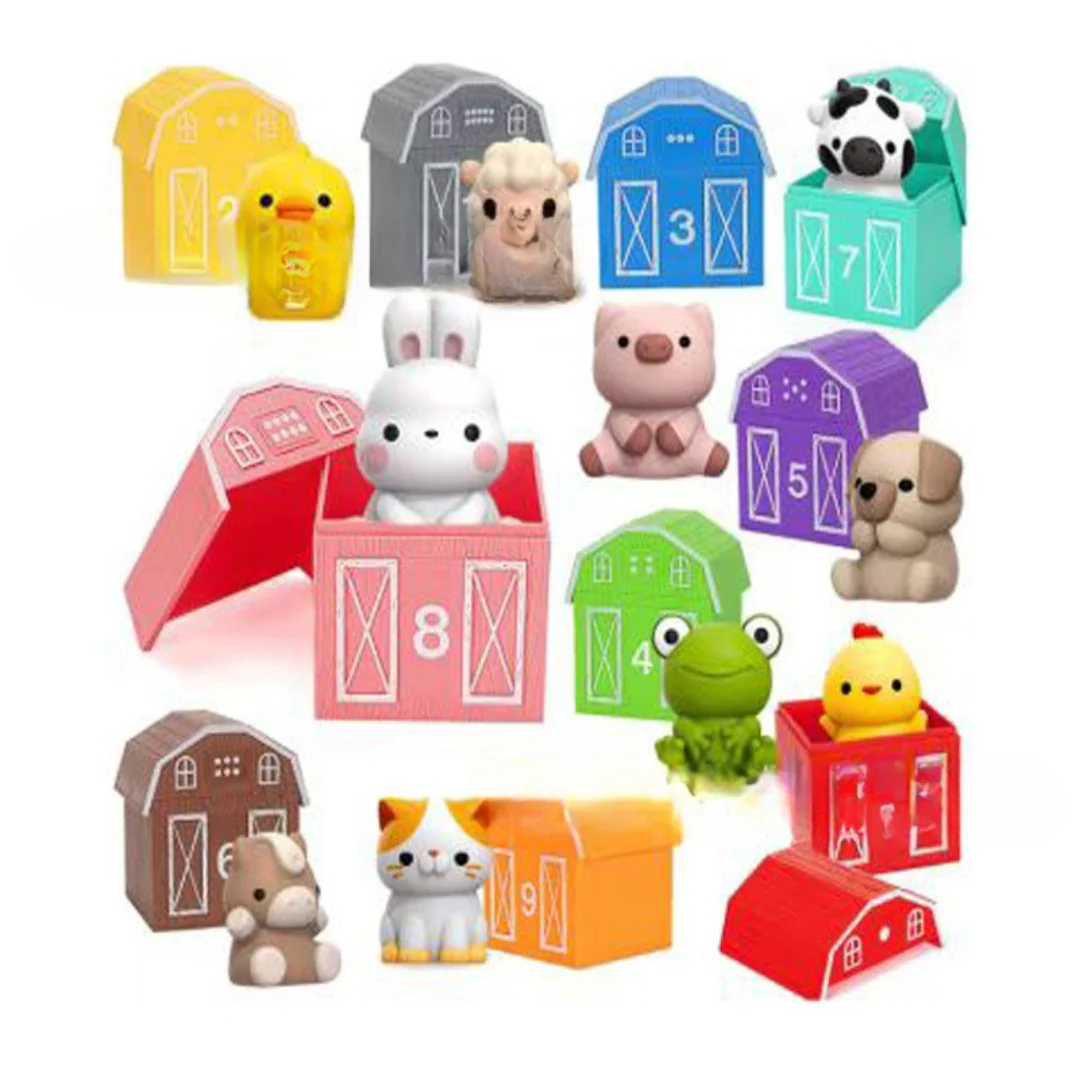 Educational farm finger puppet stacking game - Image 4