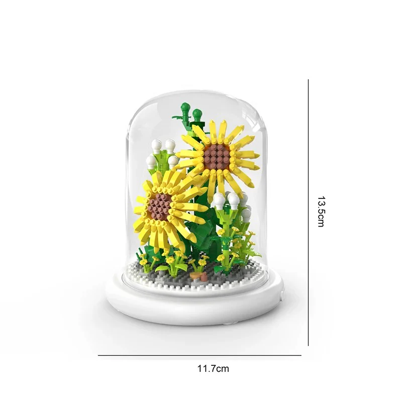 Elegant building block flower in a glass - Image 5