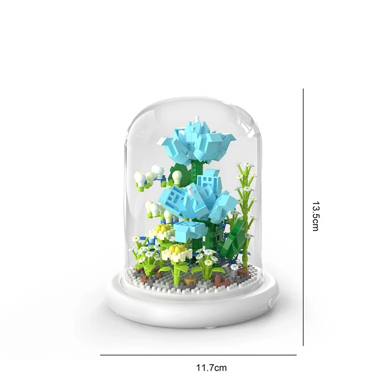 Elegant building block flower in a glass - Image 7
