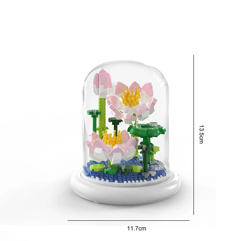 Elegant building block flower in a glass - Image 8