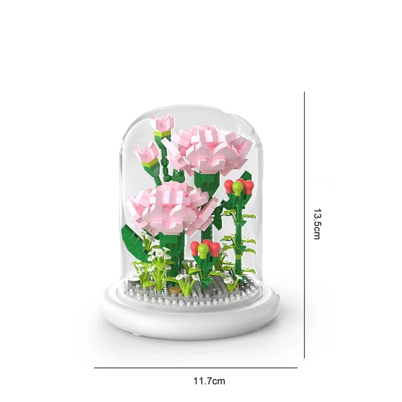 Elegant building block flower in a glass - Image 9