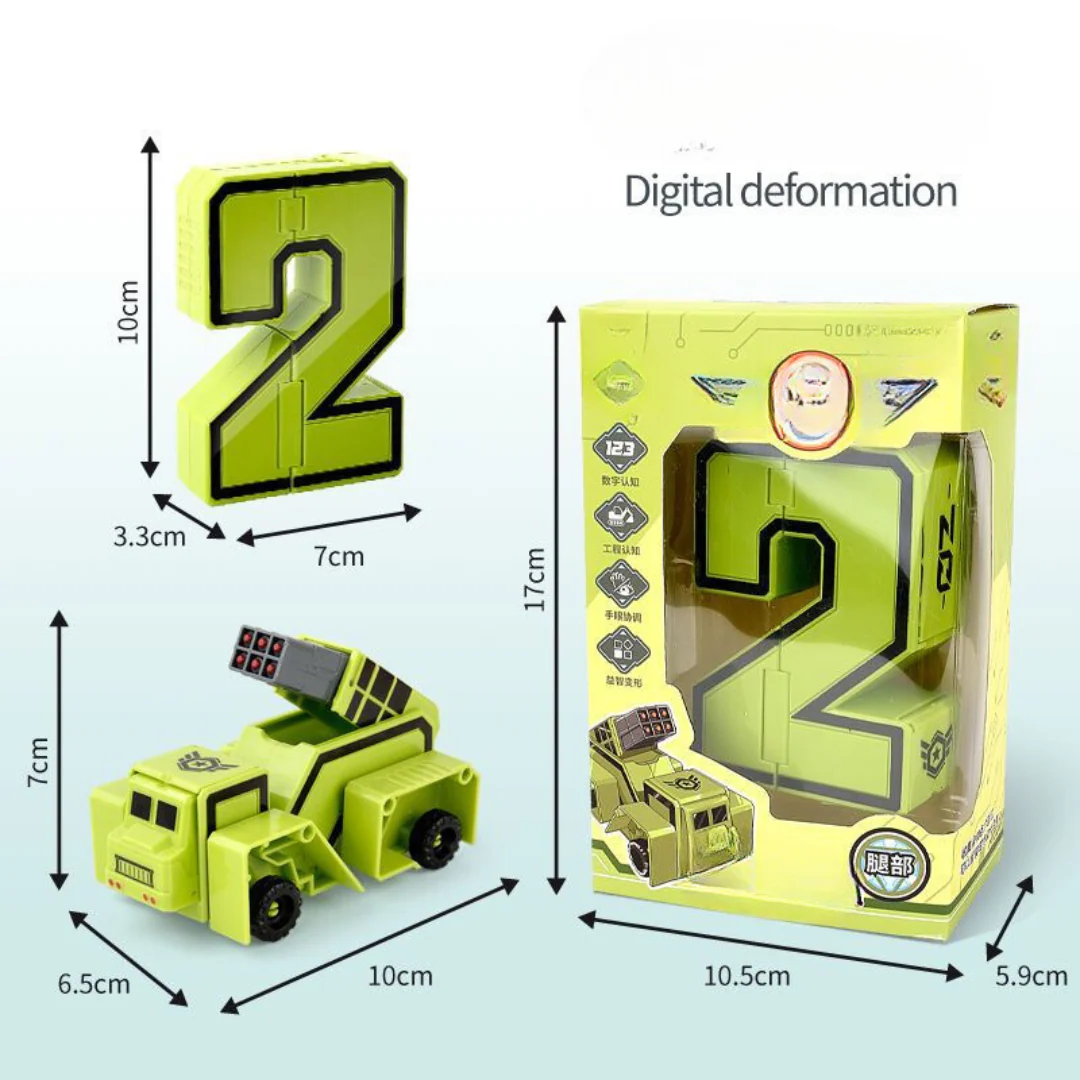 Foldable Number Vehicle Kids Toy - Image 4