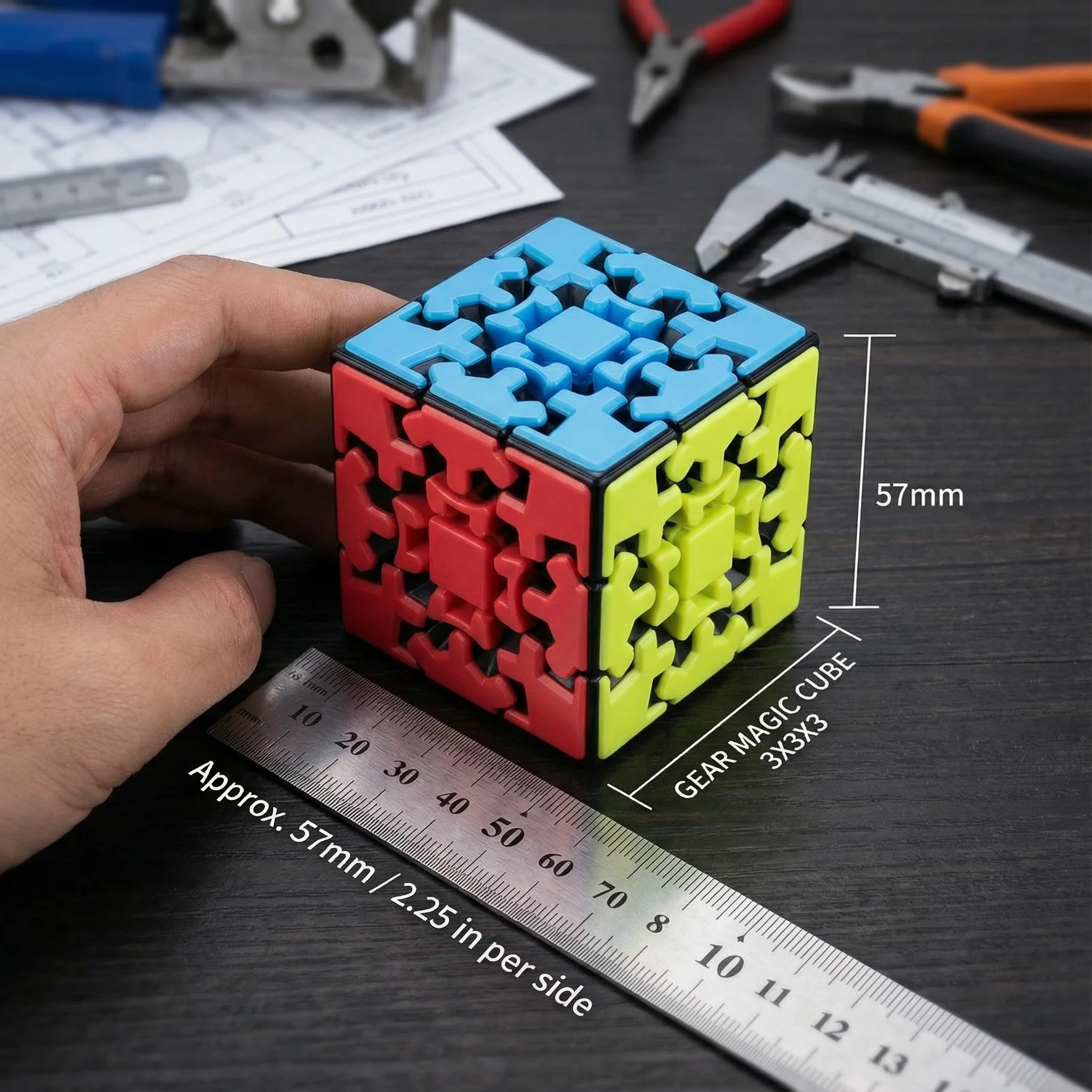 Gear Magic Cube 3×3×3 – Mechanical Puzzle Game - Image 5