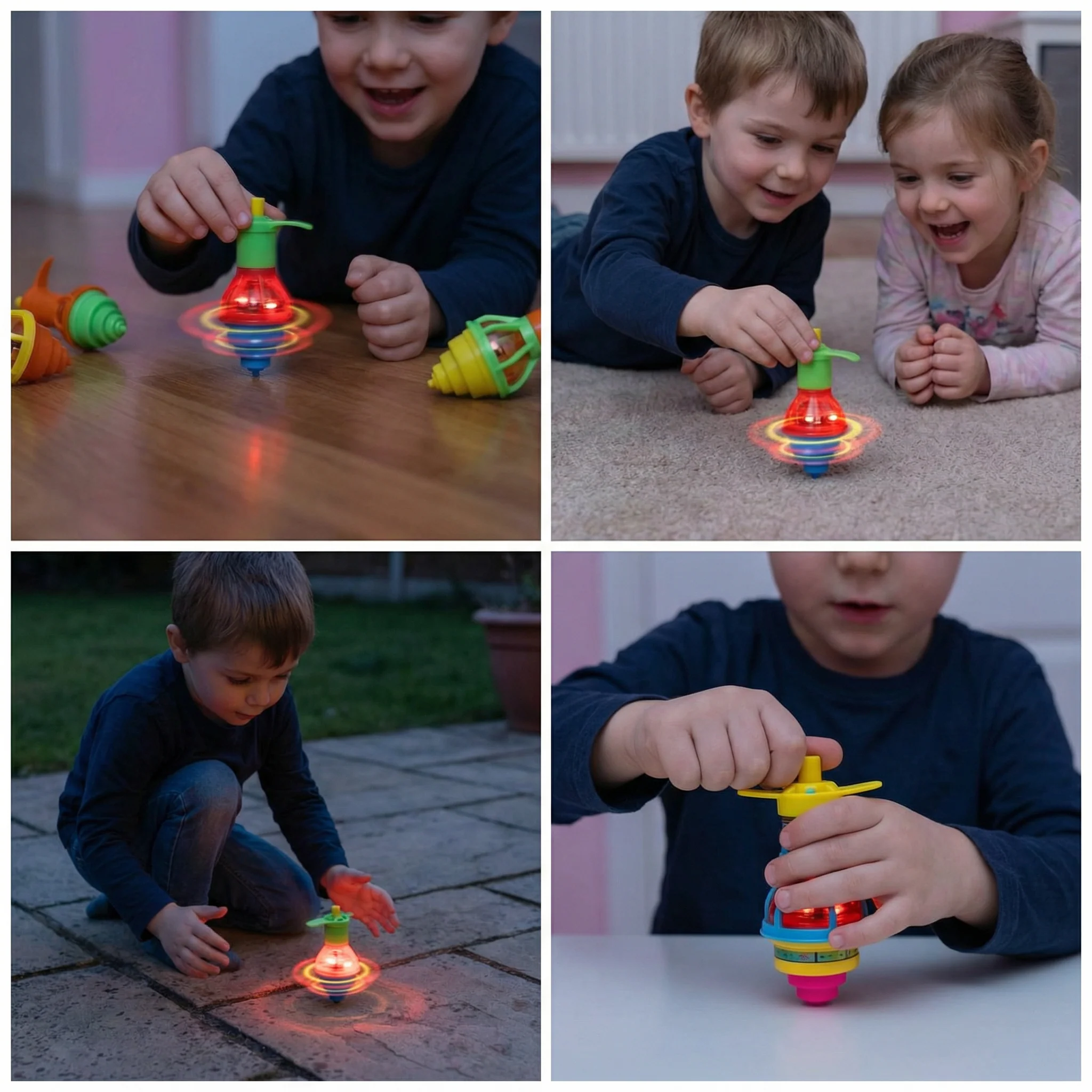 Glow LED Spinning Top – Fun Light-Up Toy for Kids - Image 4