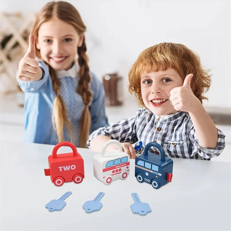 InteractiveLocks - Montessori Learning Toy with Interactive Locks