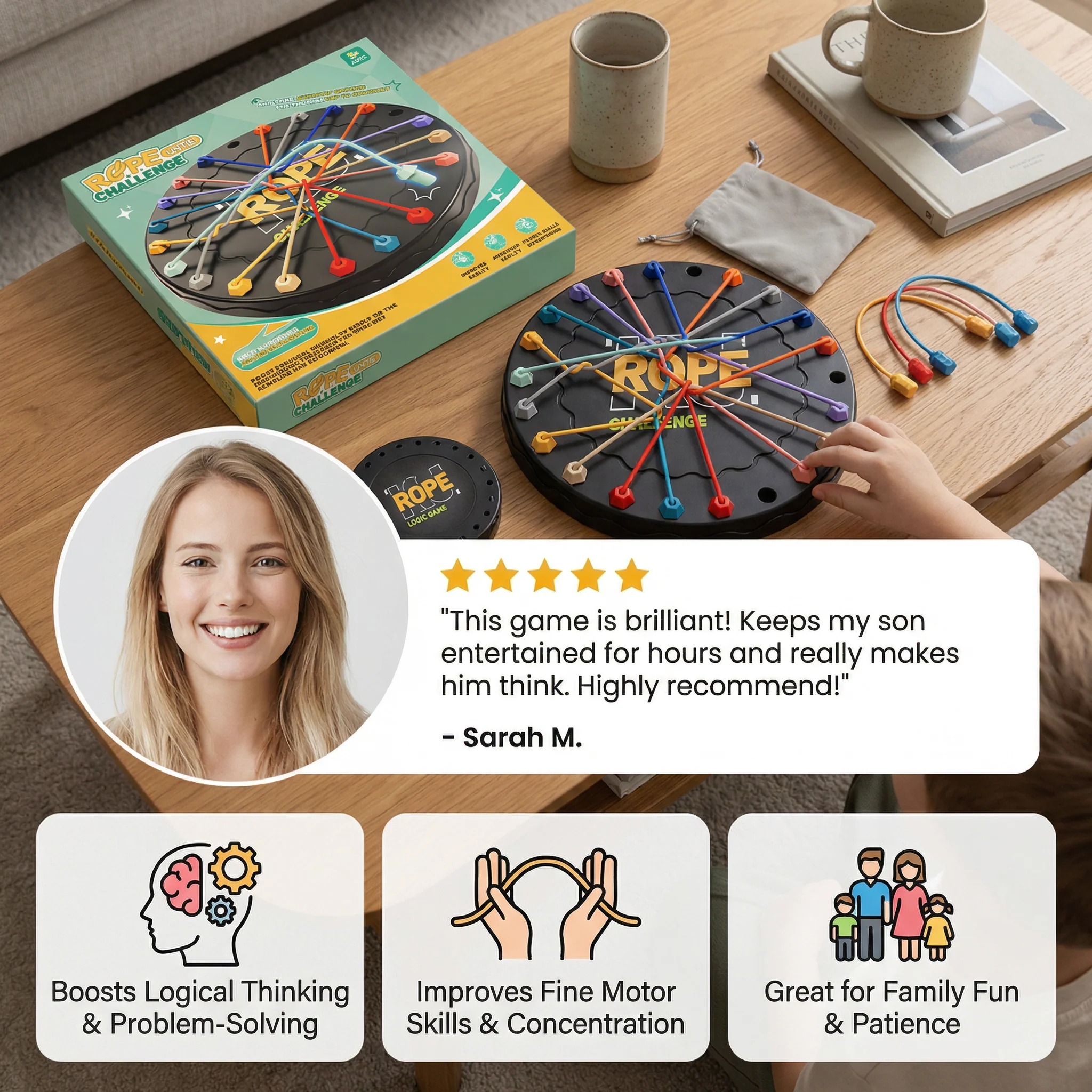 Knot & Rope Logic Game – Thinking & Strategy Game for Kids - Image 2