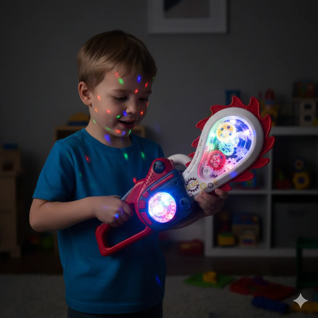 Luminous Musical Chainsaw Toy for Children - Image 2