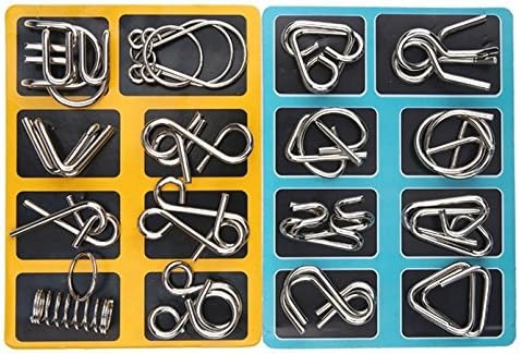 Metal Brain Teaser Ring Set