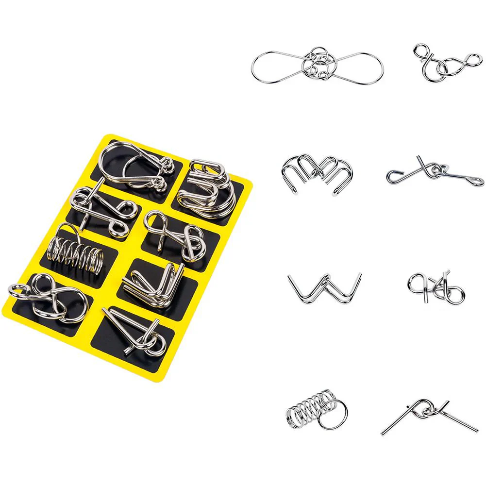 Metal Brain Teaser Ring Set - Image 2