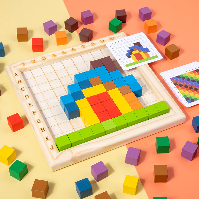 Montessori Colours and Numbers Learning Blocks - Image 2