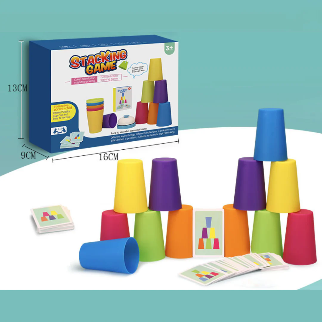 Montessori Cup Stacking Game - Image 10