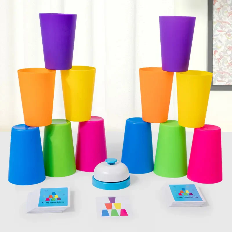 Montessori Cup Stacking Game - Image 3