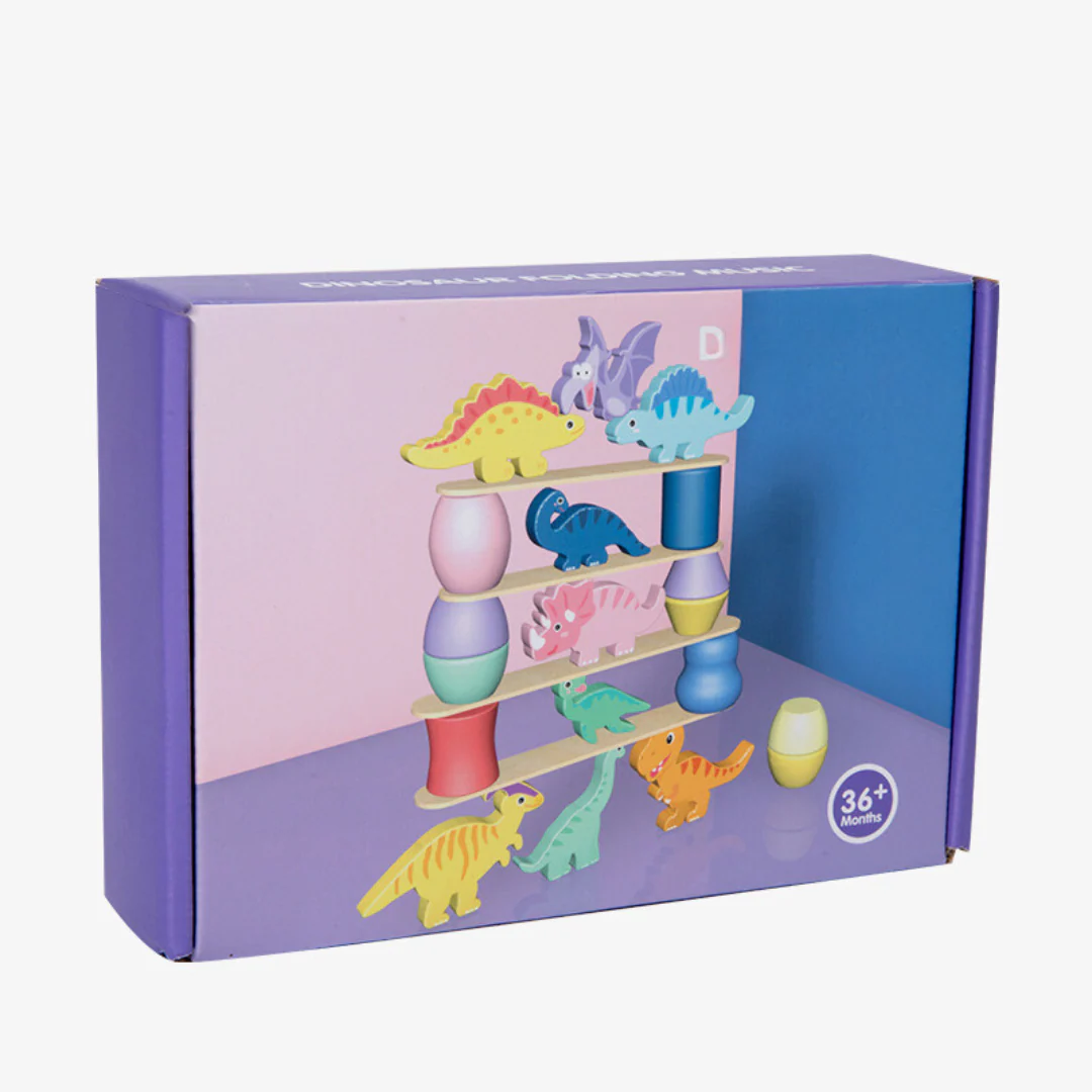 Montessori Dinosaur Stacking Game - Image 6