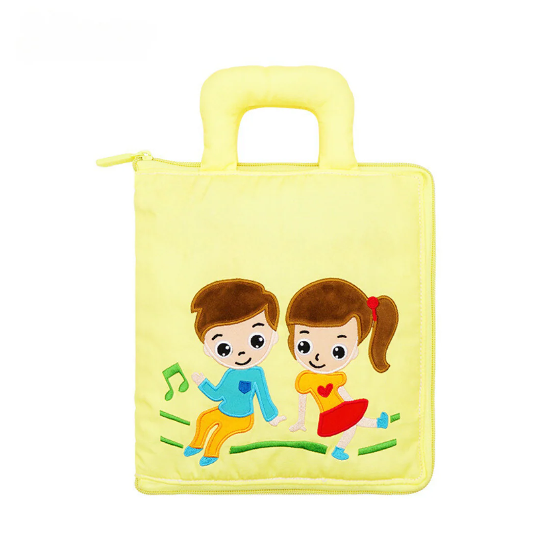 Montessori Fabric Activity and Learning Book - Image 4