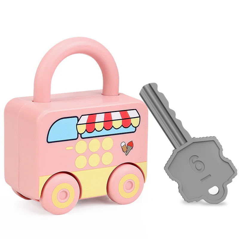 Montessori Key Lock - Patterns and Colours Toy - Image 5