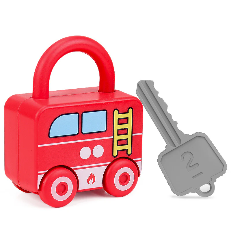 Montessori Key Lock - Patterns and Colours Toy - Image 7