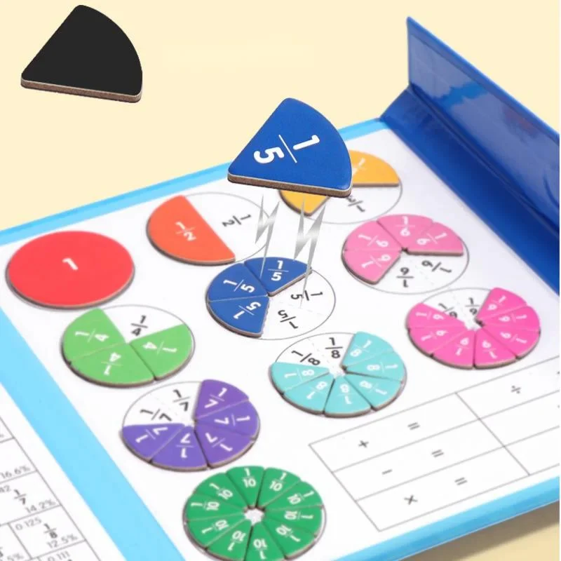 Montessori Kids Fraction Magnet Learning Toy - Image 4