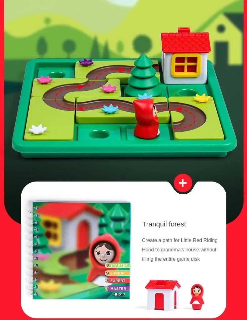 Montessori Little Red Riding Hood puzzle and skill game - Image 3