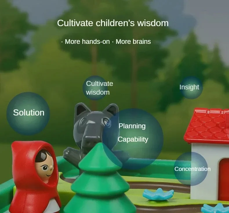 Montessori Little Red Riding Hood puzzle and skill game - Image 4