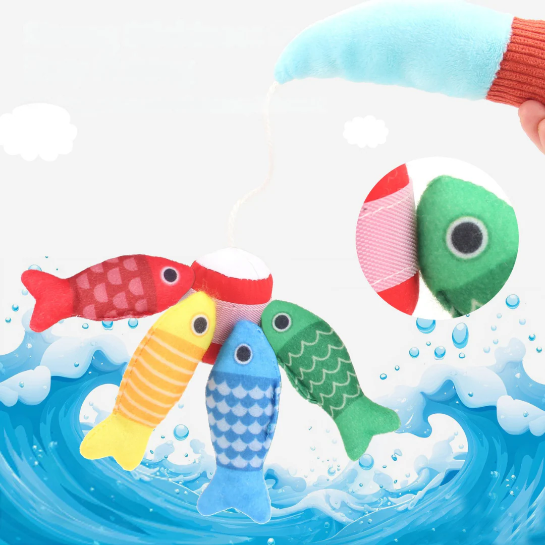 Montessori Plush Fishing Bond Toy - Image 4