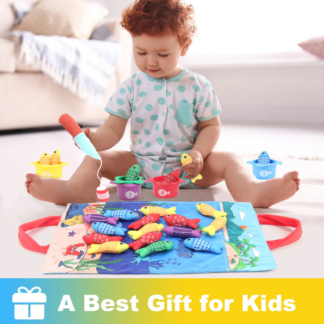 Montessori Plush Fishing Bond Toy - Image 5