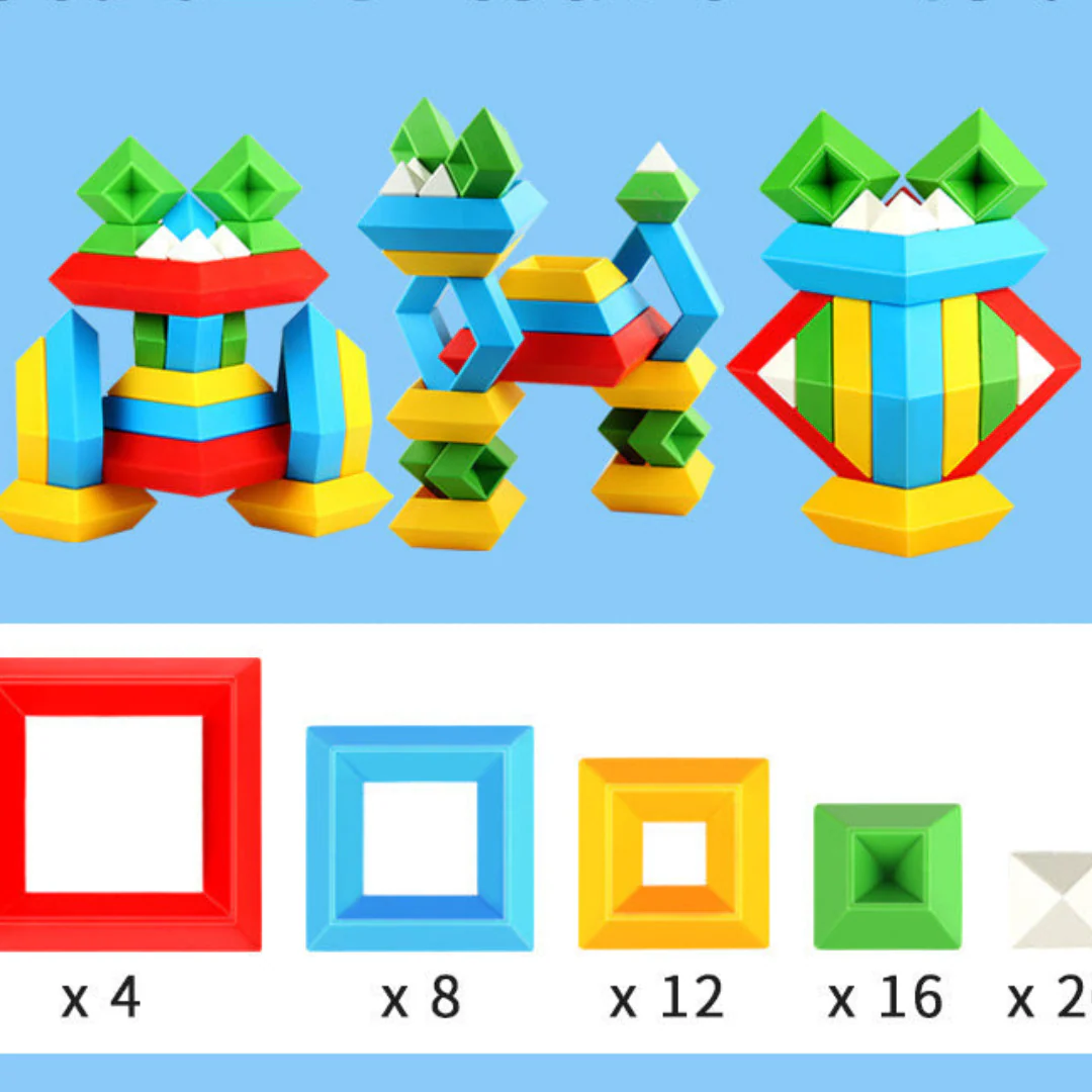 Montessori Pyramid Building Block Toy - Image 13