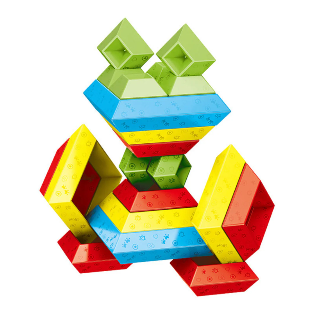 Montessori Pyramid Building Block Toy - Image 6
