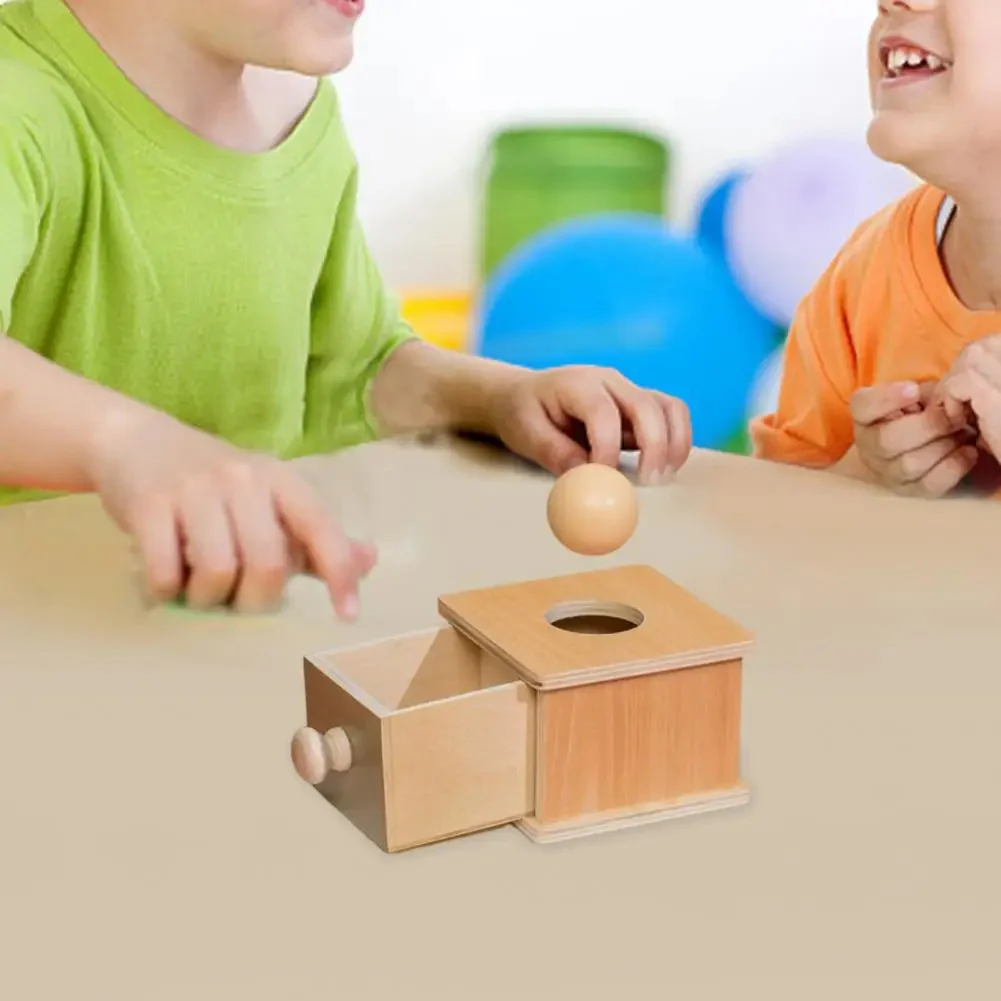 Montessori Rotating Wooden Box for Toddlers