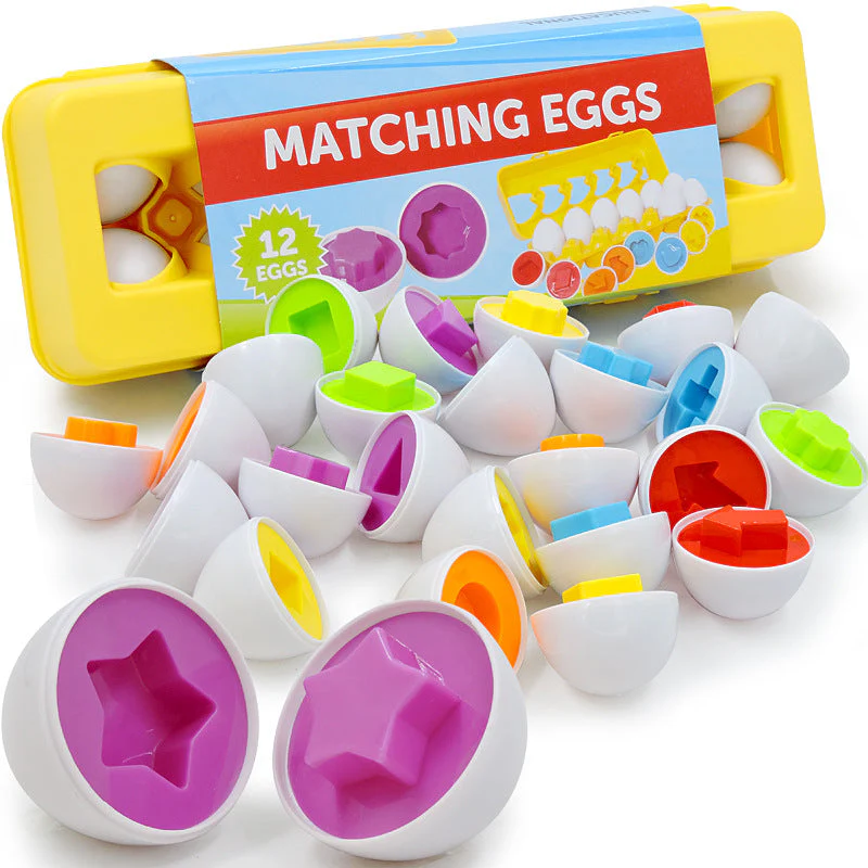 Montessori shapes and colors eggs - Image 6