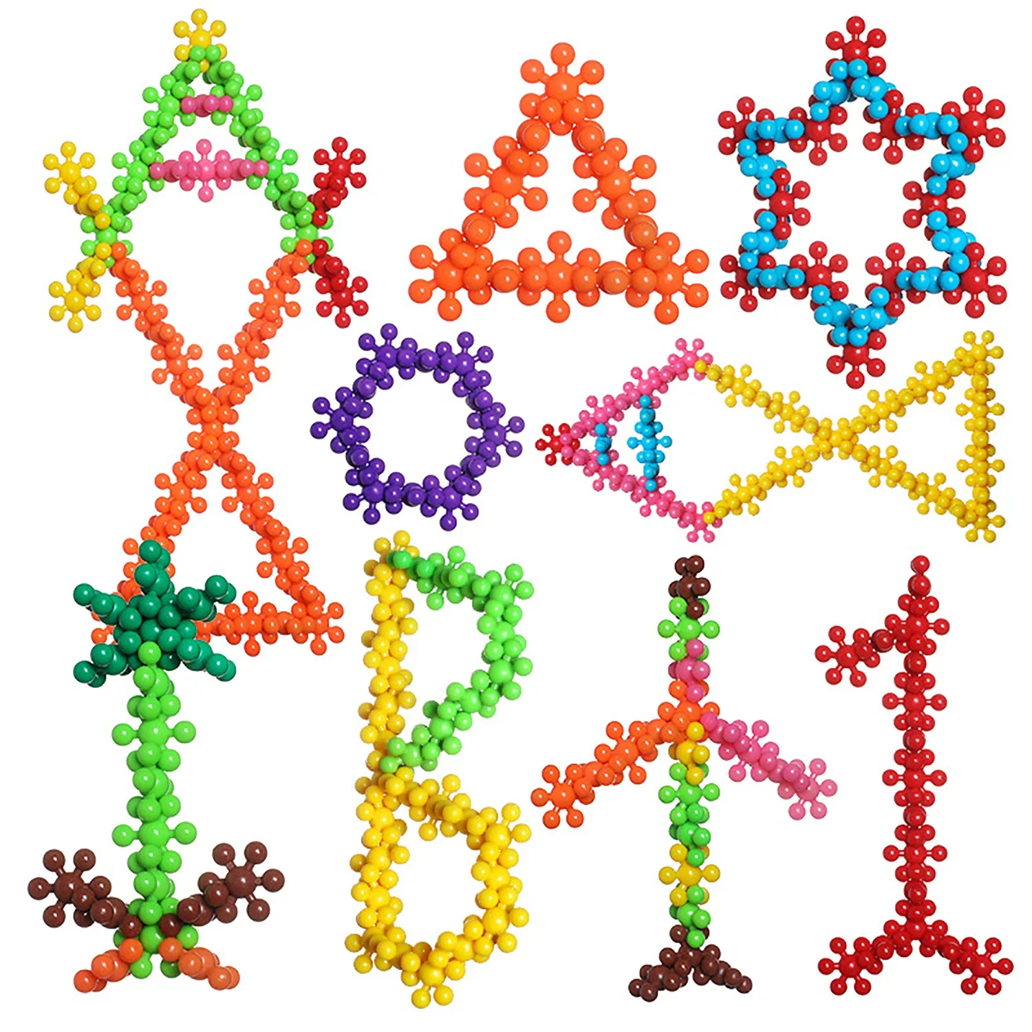 Montessori Snowflake Building Blocks - Image 4